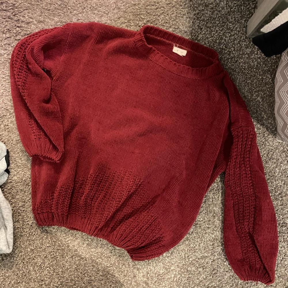 Red Holiday Cotton Sweater